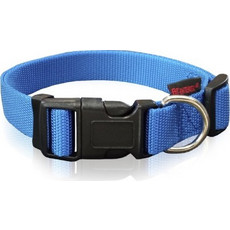 Pet Interest Plain Line Κολάρο Σκύλου Μπλε 1.5x22-40cm