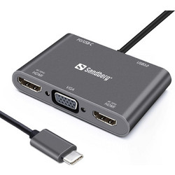 Sandberg USB-C Docking Station με HDMI 4K PD