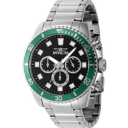 Invicta Pro Diver Ανδρικό Ρολόι Χρονογράφος με Ασημί Μεταλλικό Μπρασελέ 46051