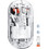 Meetion MT-BTM005 Ασύρματο Bluetooth Ποντίκι White Transparent
