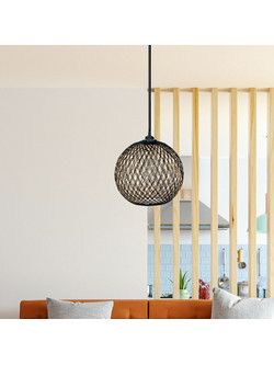 Spitishop Κρεμαστό Φωτιστικό Οροφής Μονόφωτο Μαύρο 390FLH1567