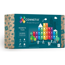 Connetix Magnetic Tiles Rainbow Rectangle Pack 18τμχ