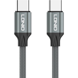 Ldnio LC442C Braided USB-C to USB-C 65W 2m Grey 6933138601433