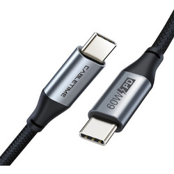 Cabletime Braided USB-C to USB-C 60W 1m Black 5210131037980