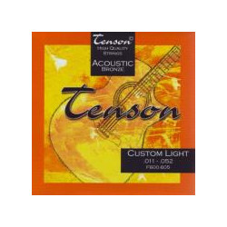 Tenson Custom Σετ 6 Χορδές Ακουστικής Κιθάρας Bronze 11-52" Custom Light Tension