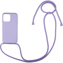 Sonique Silicone CarryHang Back Cover Lilac (iPhone 13 Pro)