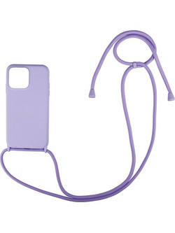 Sonique Silicone CarryHang Back Cover Lilac (iPhone 13 Pro)