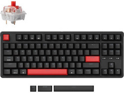 Keychron C3 Pro QMK/VIA Μηχανικό Gaming Πληκτρολόγιο TenKeyLess με Keychron Red Διακόπτες Black