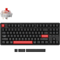 Keychron C3 Pro QMK/VIA Μηχανικό Gaming Πληκτρολόγιο TenKeyLess με Keychron Red Διακόπτες Black