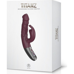 NMC Titanz 7" Rabbit Vibrator Δονητής Rabbit 17.78cm Μωβ