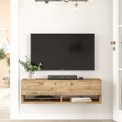 ArteLibre Έπιπλο Τηλεόρασης Ξύλινο Πεύκο Μ100xΠ31.6xΥ29.6cm Bexley 15350043