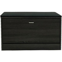 Velco Παπουτσοθήκη Σκαμπό Ξύλινη Γκρι M60xΠ24xY41cm 63-38649-30