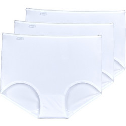 Sloggi 24/7 Ψηλόμεσα Γυναικεία Slip Λευκά 3Pack 10180846-0003