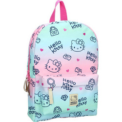 Vadobag Hello Kitty Cheerful Tye & Dye Σχολική Τσάντα Πλάτης Δημοτικού Γαλάζια Ροζ 75817