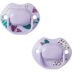 Tommee Tippee Moda Midnight Jungle Ορθοδοντικές Πιπίλες Σιλικόνης 6-18m Λιλά 2τμχ