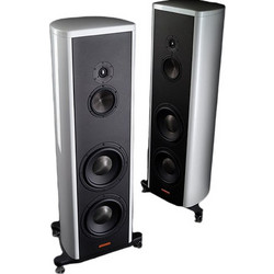 Magico S5 mkII Ζεύγος Ηχείων Hi-Fi Δαπέδου 50W 3 Δρόμων Silver Gloss