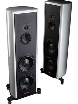 Magico S5 mkII Ζεύγος Ηχείων Hi-Fi Δαπέδου 50W 3 Δρόμων Silver Gloss