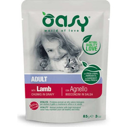 Oasy World Of Love Adult with Lamb in Gravy 85gr
