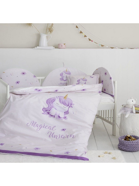 Nima Magical Unicorn Πάντα Κούνιας Λιλά 40x200cm