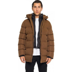 Biston Ανδρικό Μπουφάν Χειμωνιάτικο Puffer Καφέ 52-201-107