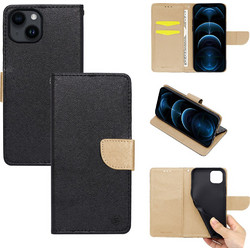 Sonique Trend Wallet Black / Gold (iPhone 14)