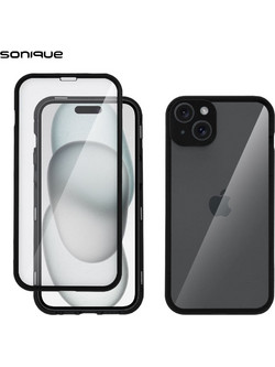Sonique 360 Full Protector Cover Black (iPhone 15 Plus)