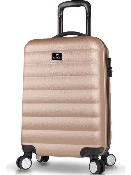 My Valise 853MYV5579 Βαλίτσα Καμπίνας 57x34x23cm με 4 Ρόδες Χρυσή