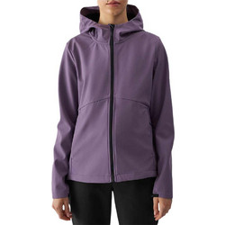4F Γυναικείο Μπουφάν Softshell Μακρύ Λιλά 4FWAW24TSOFF285-50S