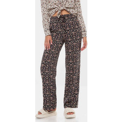 Pepe Jeans Patty Ψηλόμεσο Υφασμάτινο Γυναικείο Παντελόνι Κανονική Εφαρμογή Μαύρο Πολύχρωμο PL211782