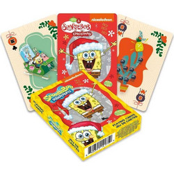 Aquarius Spongebob Squarepants Holidays Τράπουλα Πλαστική Κόκκινη 840391141759
