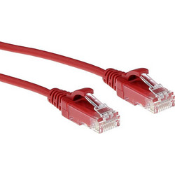 Intronics U/UTP Cat.6 Καλώδιο Δικτύου Ethernet 3m Red DC9503