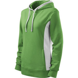 Malfini Kangaroo Γυναικείο Αθλητικό Φούτερ με Κουκούλα Πράσινο MLI-40839