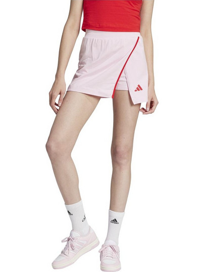 Adidas Essentials Color-Pop Μίνι Φούστα Υφασμάτινη Ψηλόμεση Σορτς Ροζ JG6212