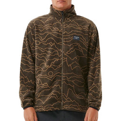 Rip Curl Ανδρική Ζακέτα Fleece με Φερμουάρ Χακί 052MFL-2135