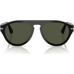 Persol PO3370S 95/31 Ανδρικά Γυαλιά Ηλίου Aviator Κοκάλινα Μαύρα με Μαύρο Φακό