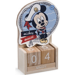 Parisis Μπομπονιέρα Βάπτισης Ημερολόγιο Mickey Mouse Ναυτικό από Ξύλο