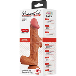 Baile Bergrisi Ρεαλιστικό Dildo με Βεντούζα & Όρχεις 26cm Καφέ