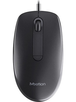 Meetion M100 Ενσύρματο Ποντίκι Black
