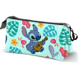 Karactermania Disney Stitch Guitar Κασετίνα με 3 Θήκες Γαλάζια 082838
