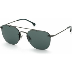 Lozza L2434-568Y Ανδρικά Γυαλιά Ηλίου Aviator Μεταλλικά Μαύρα με Μαύρο Φακό