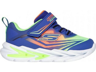 Skechers Παιδικά Sneakers με Φωτάκια Μωβ Μπλε Lime 400139N-BLMT