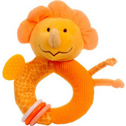 Fiesta Crafts Τρικεράτοπας Υφασμάτινη Κουδουνίστρα Κρίκος για Νεογέννητα