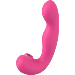 Burry G-Spot Vibrator Διπλός Δονητής 17cm Rose