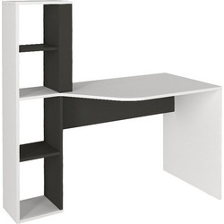 Megapap Gemini Γραφείο Ξύλινο με Βιβλιοθήκη 121.8x59.6x131.8cm GP042-0313,1