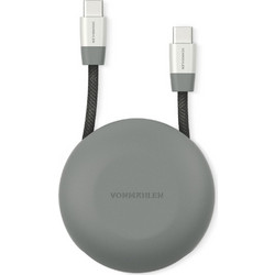 Vonmahlen The Luxury Cable Braided USB-C to USB-C 1m Grey 4251483601260