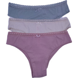 Ider Γυναικεία Brazil με Δαντέλα Μωβ 2Pack 3073-1