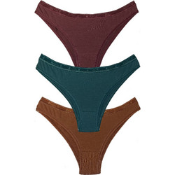 Apple Boxer Βαμβακερά Γυναικεία Slip 3Pack 0220238-GR/BOR