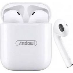 Andowl BQS12 Ακουστικά Bluetooth Earbud White