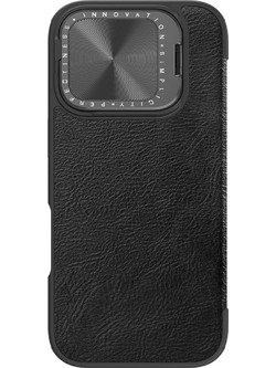 Nillkin Qin Prop Leather Book Black (iPhone 16 Pro Max)
