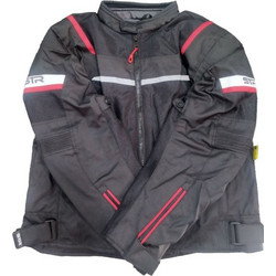 Str Μπουφάν μηχανής Omega Fit Black/Red/White